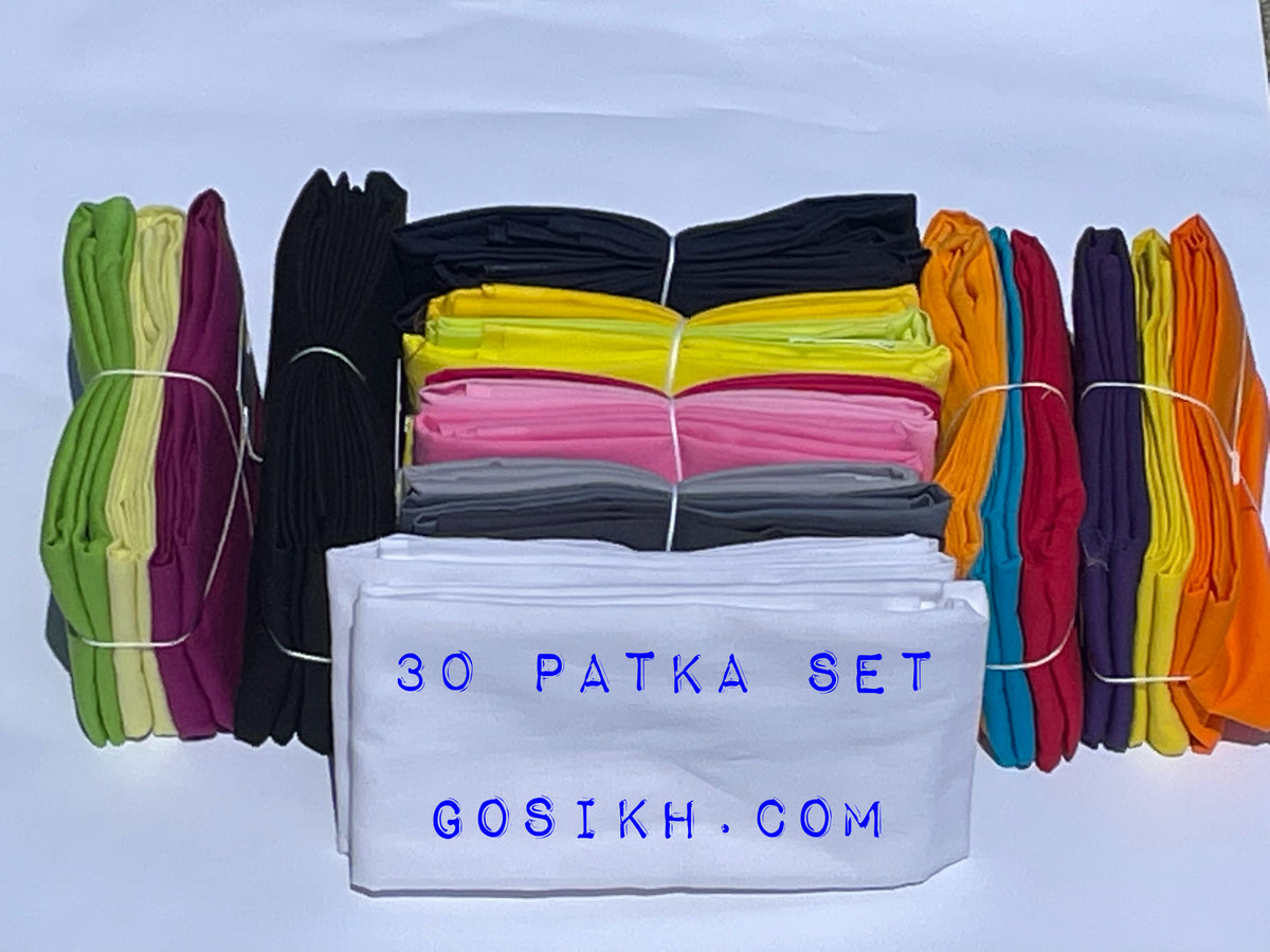 Only Patka 30 Patka Set - Sikh Patkas in 21+ Colors - Free shipping – gosikh.com